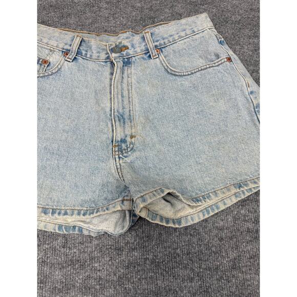 Vtg Calvin Klein High Waist Denim Shorts Y2K CK Jeans USA Made Enzyme Wash sz 9 - Picture 13 of 16